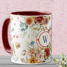 Monograma 1600 Flores acuáticas 11 oz. Taza en col