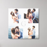 Monograma 4: lienzo de fotos con regalo de fotos