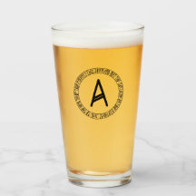 Monograma A - Estilo Viking - Vidrio de pinta