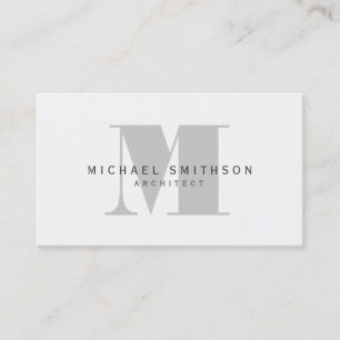 Monograma Arquitecto Tarjeta de visita simple mode
