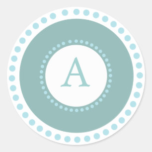 Monograma azul - sello Boda