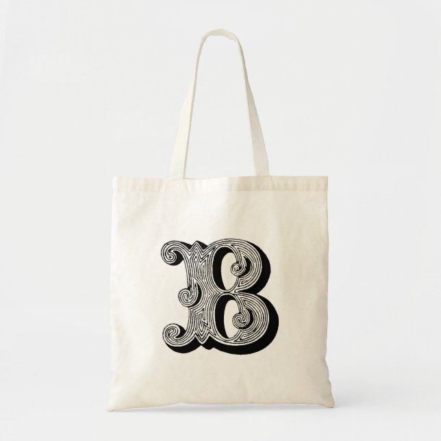 Monograma "B" Bolsa Tote (Frente)