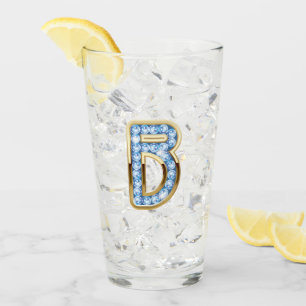 Monograma B - Vidrio de 16 oz