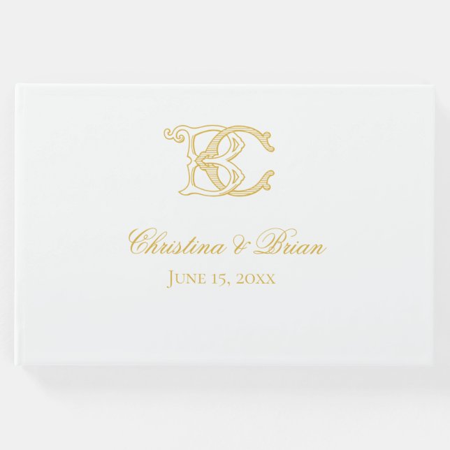 Monograma BC del libro de invitados (Anverso)