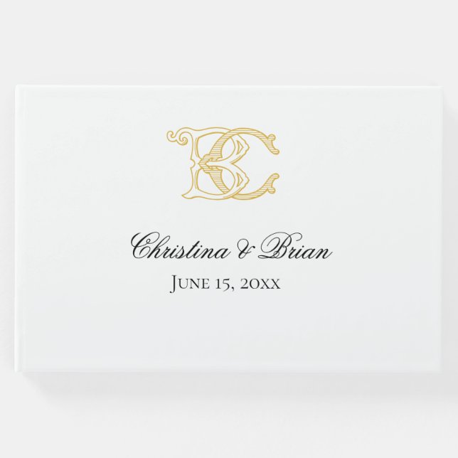 Monograma BC del libro de invitados (Anverso)