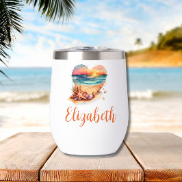 Monograma Beach Scene Bridesmaid Gift Bachelorette