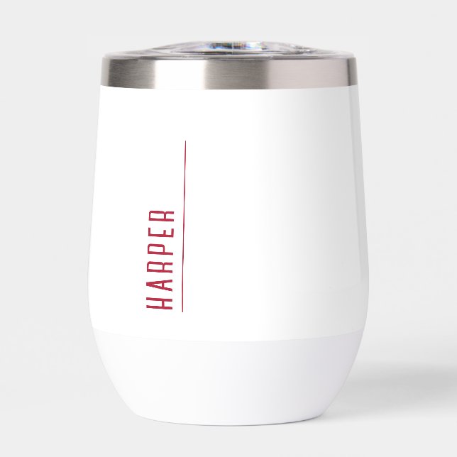 Monograma blanco personalizado (Frente)