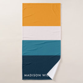 Monograma Bloque de color Banda horizontal Baraja 