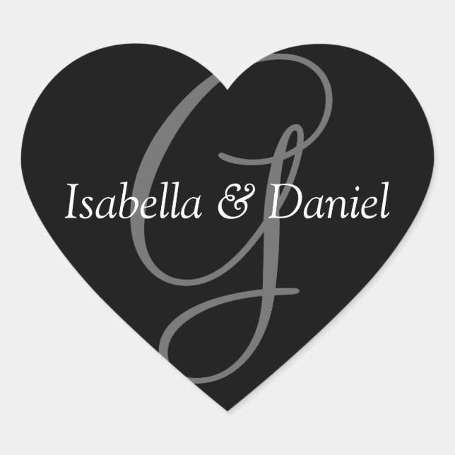 Monograma Boda de sellos de monograma boda (Anverso)