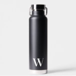 Monograma Boda mínimo Regalo de botella de agua ne<br><div class="desc">Personalice este elegante y elegante regalo de botella de agua con su personalizado monograma inicial.</div>