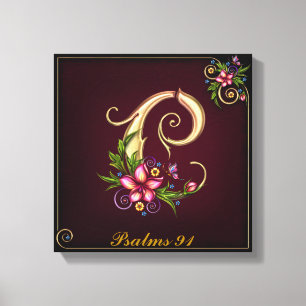 Monograma C Lienzo envuelto premium (brillante)