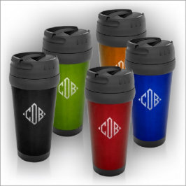 Monograma clásico aislado de 16 oz. Coffee Tumbler
