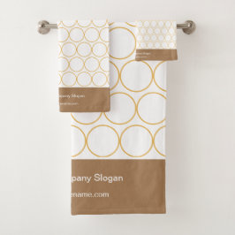 Monograma Clásico Elegante Mínimo Blanco y Café