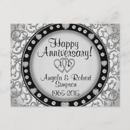 Monograma Corazón de Plata | Invitación de Anivers