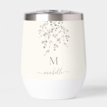 Monograma de Acuarela Botánica Personalizada Marfi