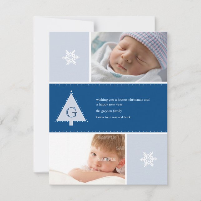 Monograma de árbol de Navidad (Anverso)