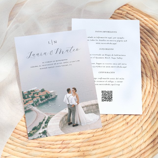 Monograma de Boda Invitación de Boda Código QR (Subido por el creador)