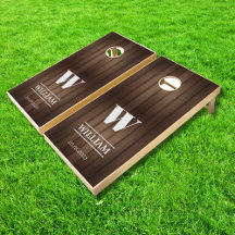 Monograma de Boda personalizado de grano de madera