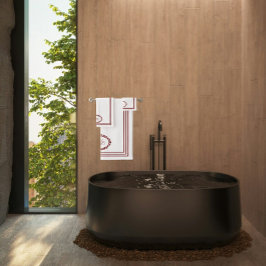 Monograma de Borgoña en óvalos florales con Rectán