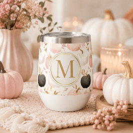 Monograma de Calabaza Moderna – Inicial Personaliz