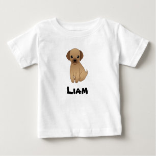 Monograma de camiseta para niños con perrito