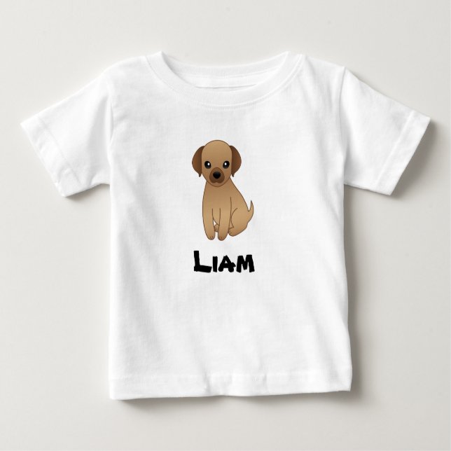 Monograma de camiseta para niños con perrito (Anverso)