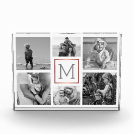 Monograma de Collage de fotos familiar