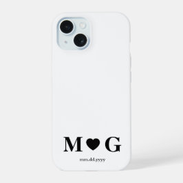 Monograma de Corazón para Parejas Personalizado