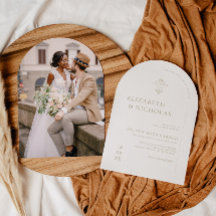 Monograma de cosecha | Invitación a la boda de Orn