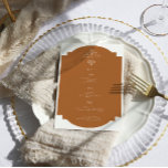 Monograma de cosecha | Menú Boda<br><div class="desc">Bonitas tarjetas a la carta para complementar los ajustes de la mesa en el boda o el próximo fiesta. Colección de bodas de monograma vintage. Se puede personalizar a cualquier combinación de colores. Menos puede ser más. Esta es la inspiración de esta colección moderna y minimalista. Con fuentes y diseños...</div>