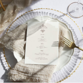 Monograma de cosecha | Menú Boda