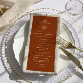 Monograma de cosecha | Programa Ornate Boho Weddin