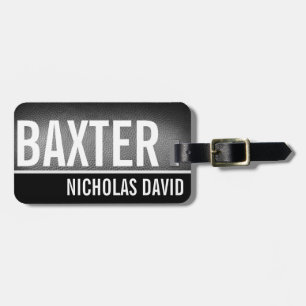 MONOGRAMA de encargo de la etiqueta del equipaje