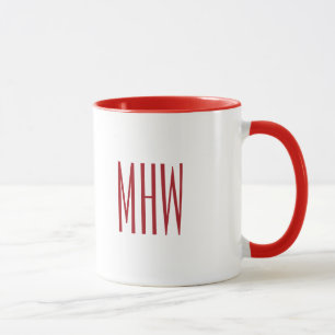 Monograma de encargo "embaucamiento de Bah!" taza