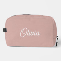 Monograma de escritura negrita, bolsa de tocador r