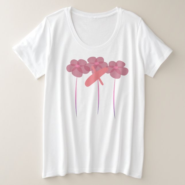 Monograma de floral rosa (Anverso del diseño)