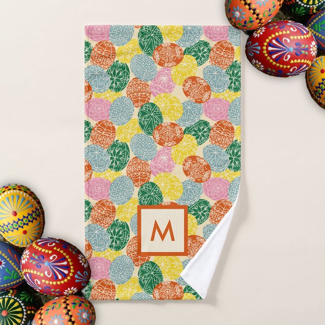 Monograma de huevos de Pascua con decoración Pysan (Subido por el creador)