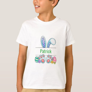 Monograma de la camiseta de un chico divertido