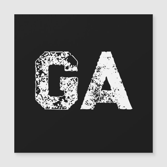 Monograma de Letras Iniciales Negro Blanco Sencill (Anverso)