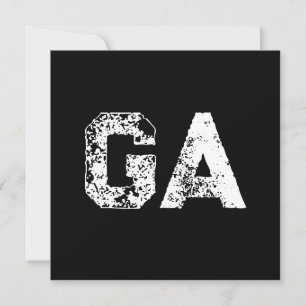 Monograma de Letras Iniciales Negro Blanco Sencill