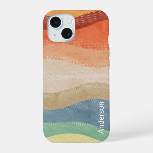 Monograma de línea retro elegante moderna