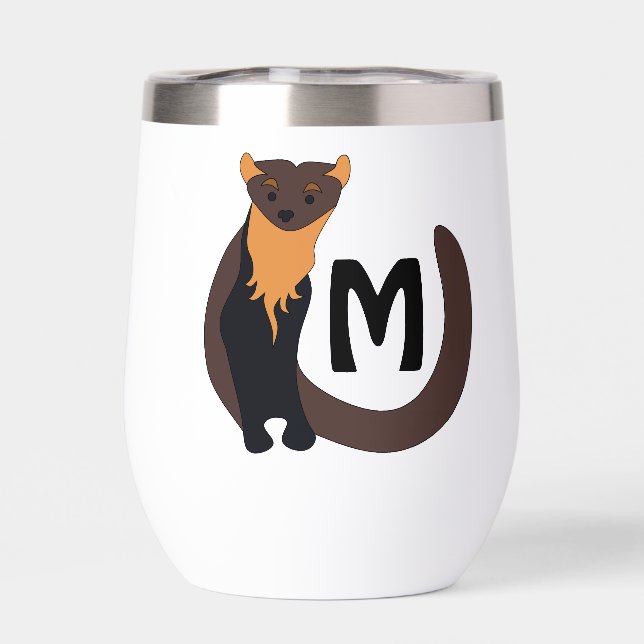 Monograma de maratón de pino europeo caprichoso (Trasero)