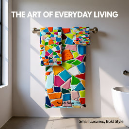 Monograma de mosaico de geometría de arte moderno 