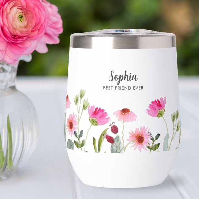 Monograma de nombre personalizado de las flores ro (Subido por el creador)