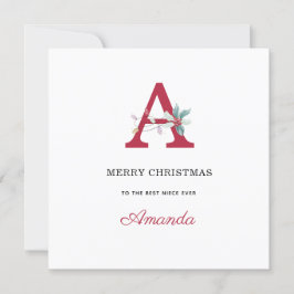 Monograma de nombre personalizado feliz navidad po