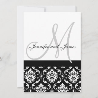 Monograma de nombres para invitación de boda en da