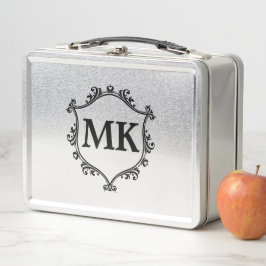 Monograma de nombres personalizados de escudo real