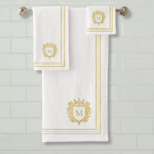 Monograma de oro elegante