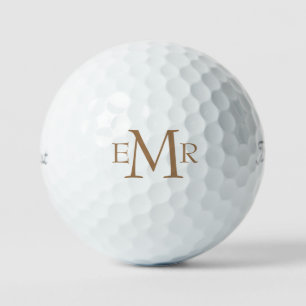 Monograma de oro personalizado Titleist VI Bolas d