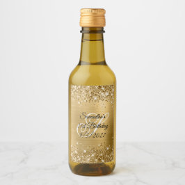 Monograma de oro Purpurinoso 21º cumpleaños